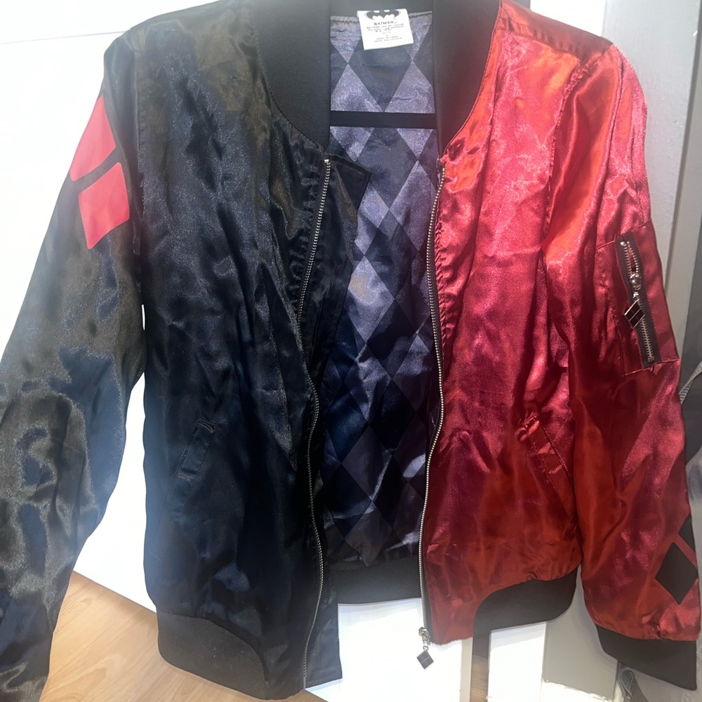 Harley Quinn size SMALL Classic Women's Bomber Jacket - Picture 2 of 10